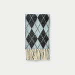 Load image into Gallery viewer, Wool Blend Diamond Jacquard Fringe Scarf N6K231
