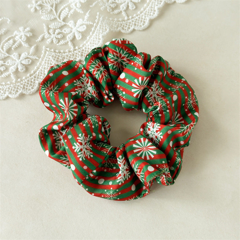 Womens Christmas Print Scrunchie N6K008