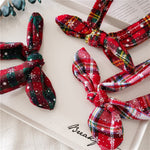 Load image into Gallery viewer, Womens Christmas Plaid Bow Headband N6K123