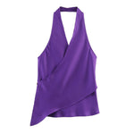 Load image into Gallery viewer, Halter Neck Satin Camisole Women N6C264