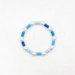Load image into Gallery viewer, Seed Beads Bracelet Handwoven Color Block Pearl  S5P039