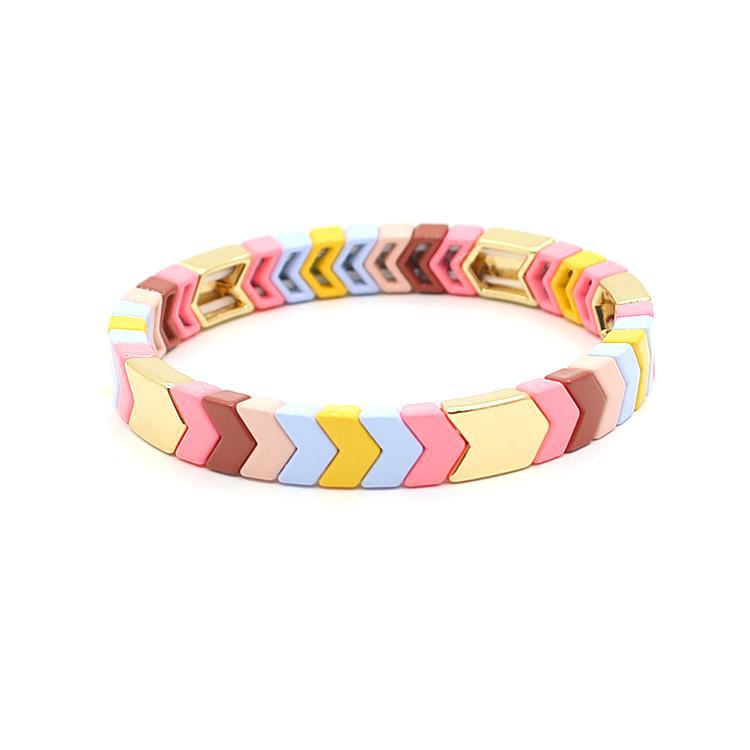 Macaron Pastel Arrow Beads Bracelet S5P042