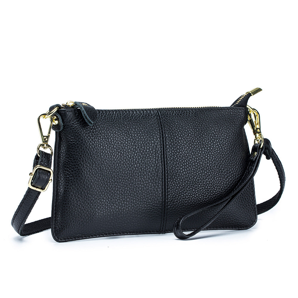 Genuine Leather Crossbody Bag Soft Handheld Purse N6F156