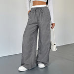 Load image into Gallery viewer, Contrast Stripe Straight Pant Lightweight Black N5Z543
