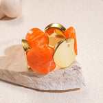 Load image into Gallery viewer, Acrylic Round Segment Elastic Bangle Statement Women N6H081
