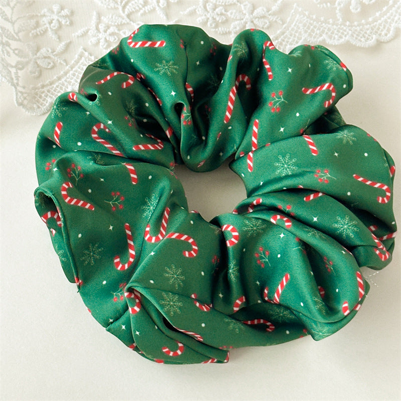 Womens Christmas Satin Scrunchie N6K006