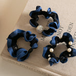 Load image into Gallery viewer, Polka Dot Pearl Mini Scrunchie High Elasticity Women N6H188
