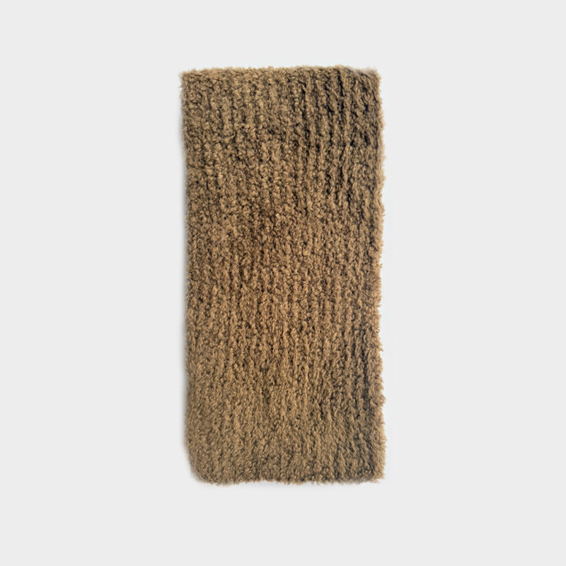 25% Wool Blend Fluffy Knit Scarf Women S5P677