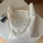 Load image into Gallery viewer, Cut-out Embroidery Fine Strap Canvas Shoulder Bag N6F181