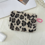 Load image into Gallery viewer, Plush Heart Coin Purse Makeup Bag Key Wallet S5P869