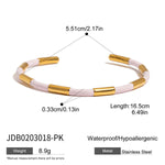 Load image into Gallery viewer, Steel Fadeproof Plated Bangle Mirror Finish S5P198