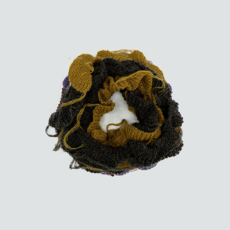 Mohair Blend Spiral Twist Scarf  M5A197