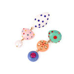 Load image into Gallery viewer, Asymmetrical Candy Resin Drop Earrings Rhinestone S5P166
