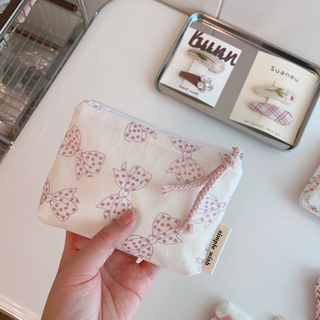Printed Cotton Card Case Horizontal S5P352