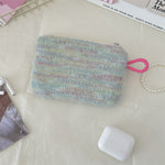 Load image into Gallery viewer, Plush Heart Coin Purse Makeup Bag Key Wallet S5P869