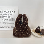Load image into Gallery viewer, Cute Plush Wristlet Bag Portable Snack Lunch Tote  S5P862