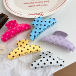 Load image into Gallery viewer, Polka Dot Large Claw Clip Retro Pastel Hair Claw N6F064