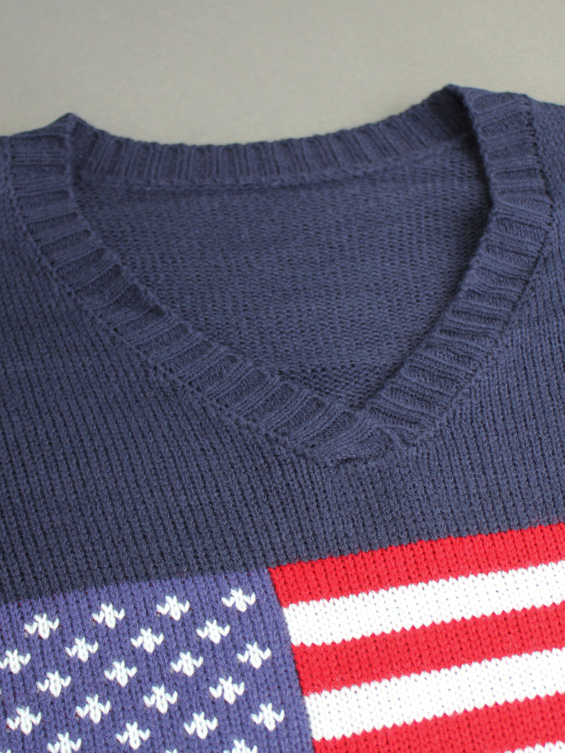 Women's V-Neck Long Sleeve Knit Pullover Casual N6H268