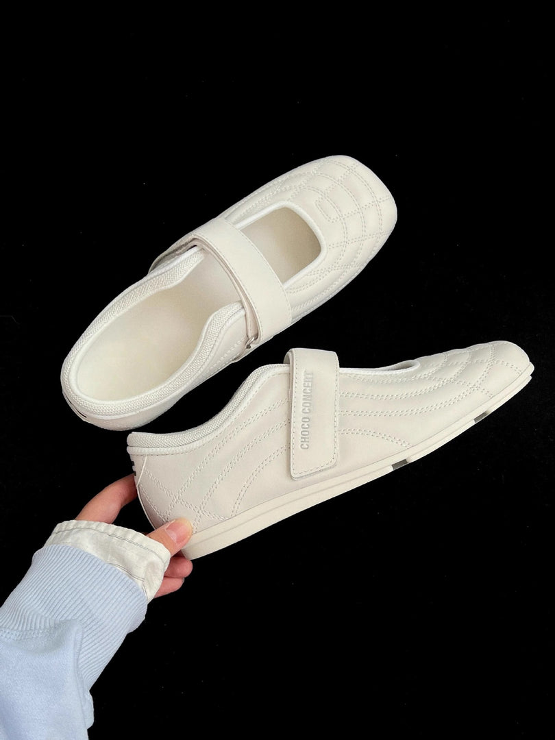 Hook & Loop Ballet Mary Jane Flats Women N6C145
