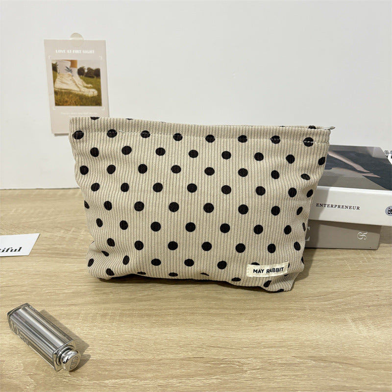 Corduroy Cosmetic Organizer Multi Compartment  S5P323