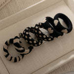 Load image into Gallery viewer, Thick Jacquard Leopard Terry Hair Ties  N6F130