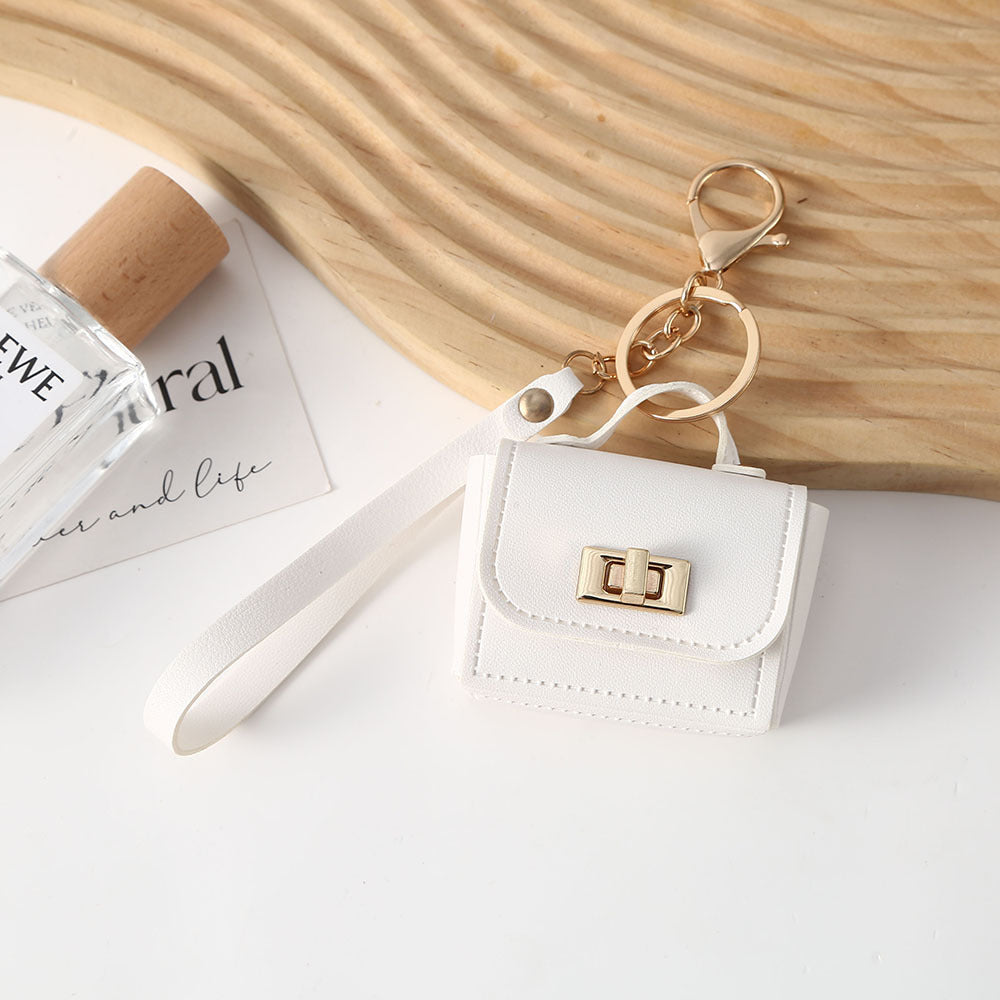 Mini Leather Coin Purse Keychain Portable Small Pouch N6G084