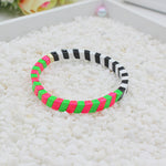 Load image into Gallery viewer, Geometric Links Cuff Enamel Steel Elastic Adjustable S5P143