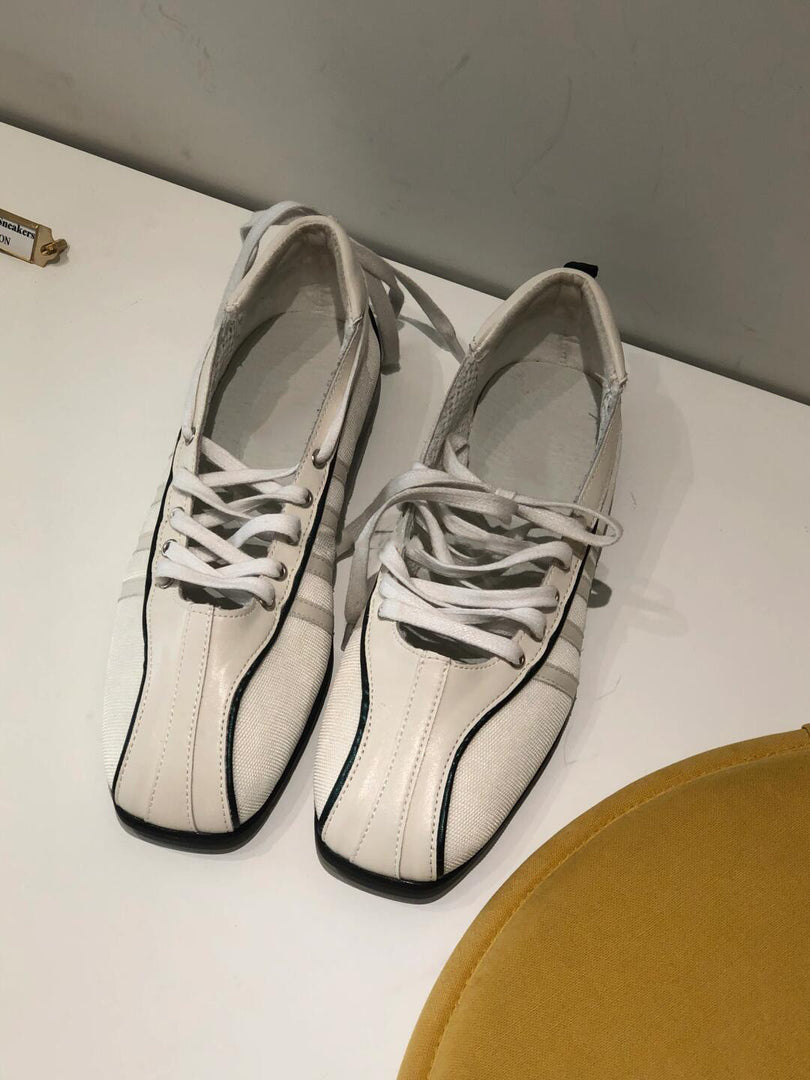 Lace Up Ballet Mary Jane Flat Shoes Women N6C144