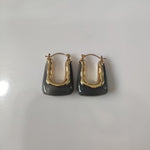 Load image into Gallery viewer, Vintage Candy Resin Geometric Ear Cuffs Silver Stud N6H092