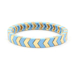 Load image into Gallery viewer, Arrow Beads Bracelet Tribal Enamel Elastic Adjustable S5P049
