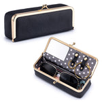 Load image into Gallery viewer, Genuine Leather Sunglasses Case Cosmetic Jewelry N6G098