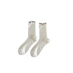 Load image into Gallery viewer, Silk Mesh Ruffle Socks Women N6C164