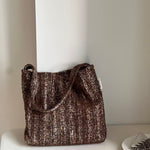 Load image into Gallery viewer, Vintage Brushed Denim Shoulder Bag Women S5P703