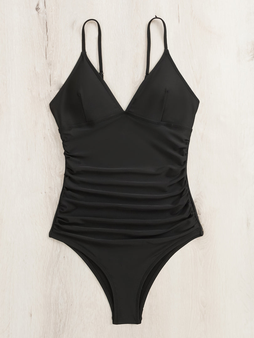 One-Piece V-Neck Swimwear Women N6C287