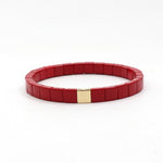 Load image into Gallery viewer, Bohemian Tile Bracelet Steel Enameled Plated S5P144
