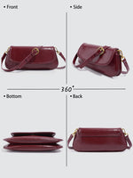 Load image into Gallery viewer, Burgundy Large Capacity Baguette Bag Commute Women N6C029