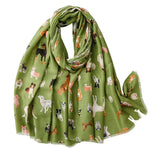 Load image into Gallery viewer, Animal Print Linen-Touch Wrap  M5A264