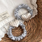 Load image into Gallery viewer, Polka Dot Heart Scrunchie Hair Tie High Elastic N6F067