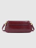 Load image into Gallery viewer, Burgundy Large Capacity Baguette Bag Commute Women N6C029