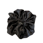 Load image into Gallery viewer, Womens Rhinestone Satin Scrunchie N6K033