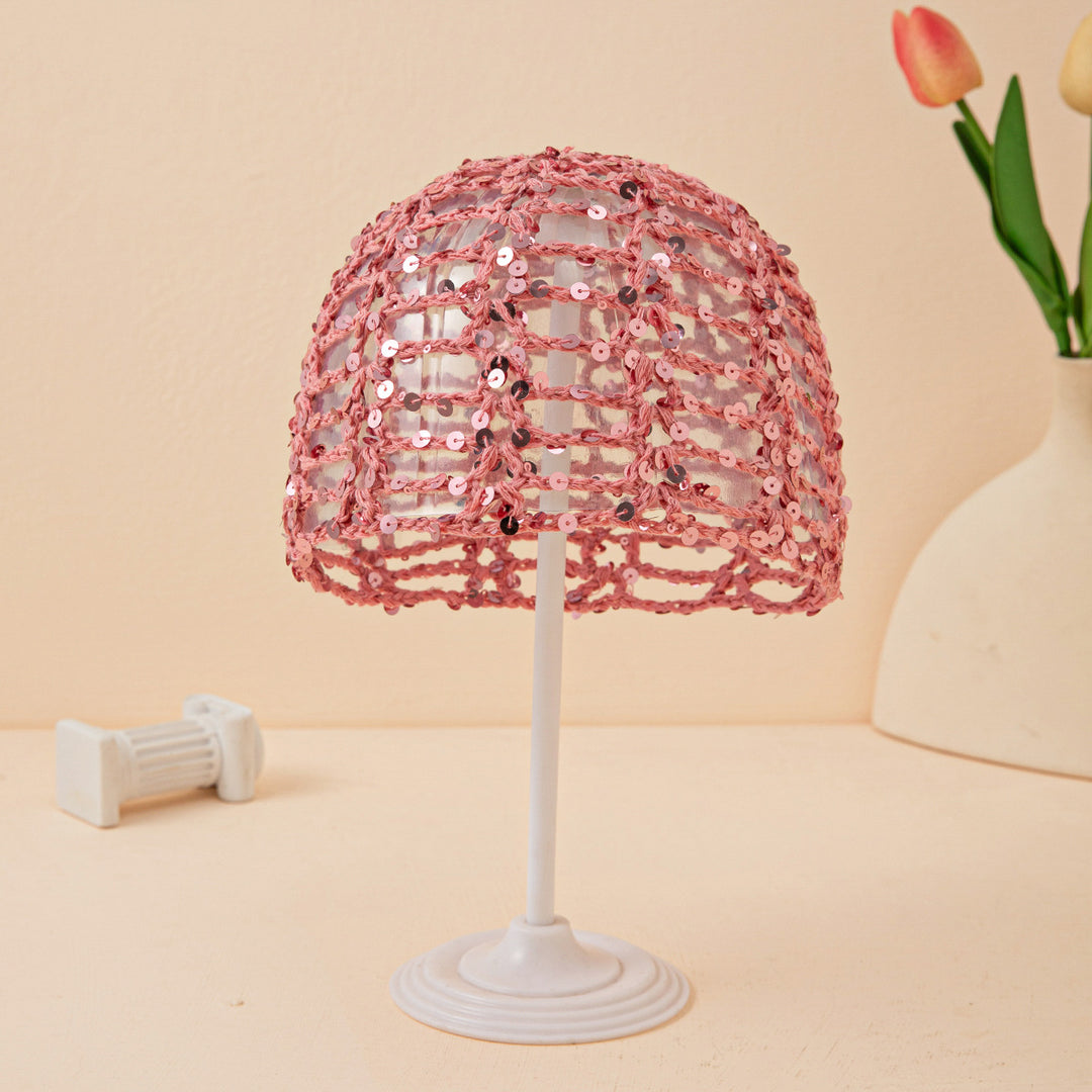 Hollow Out Sequin Handmade Cotton Mesh Hat N6G222