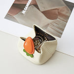Load image into Gallery viewer, Top Grain Leather Carrot Coin Purse Mini Organizer N6G092