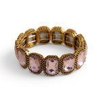 Load image into Gallery viewer, Womens Rhinestone Square Alloy Stretch Bracelet N6K135