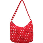 Load image into Gallery viewer, Polka Dot Tote Bucket Bag Canvas Bow Shoulder Bag N6F046