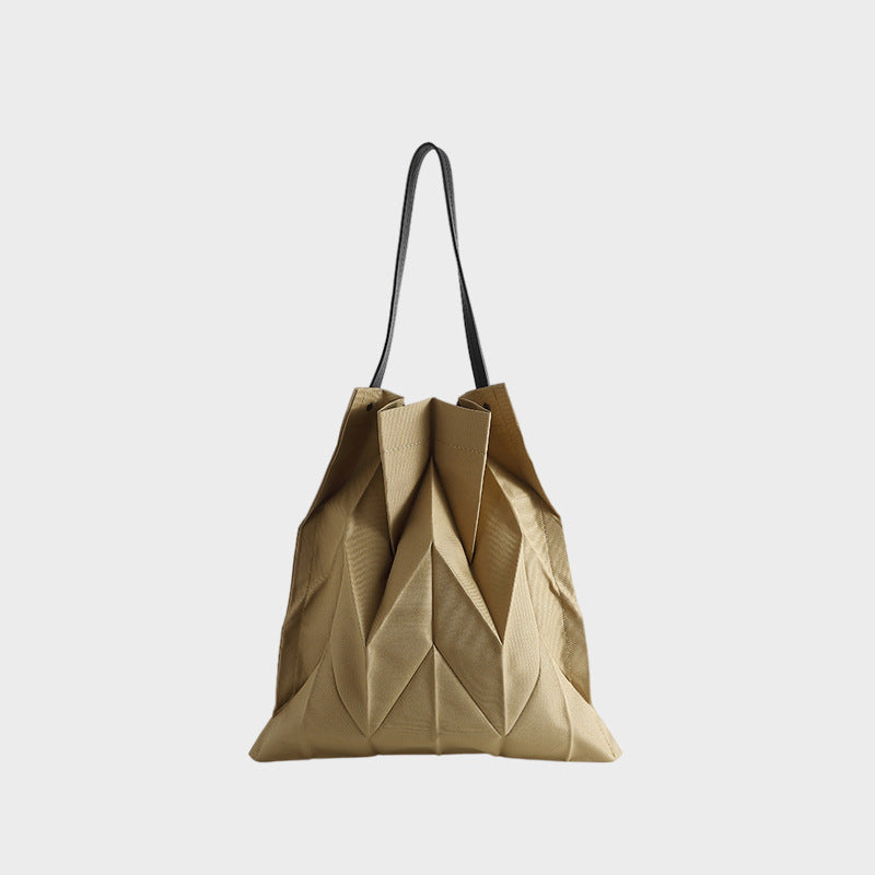 Pleated Oxford Tote Dual Carry System S5P313