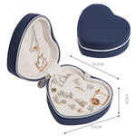 Load image into Gallery viewer, Heart Shape Leather Jewelry Organizer Box S5P831