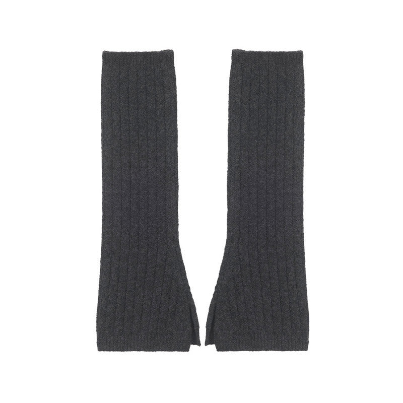 Relaxed Fit Wool Blend Knit Leg Warmers  M5A126