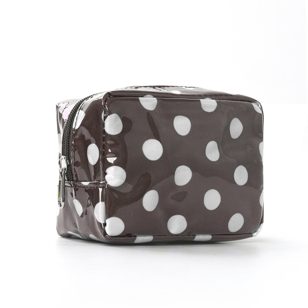 Unisex Glossy Color-Block PVC Mini Pouch N6J244