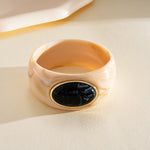Load image into Gallery viewer, Vintage Acrylic Oval Ombré Bangle Minimalist Women N6H087