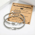 Load image into Gallery viewer, Pink Zebra Stone Beaded Mother Daughter Bracelet Set N6D527